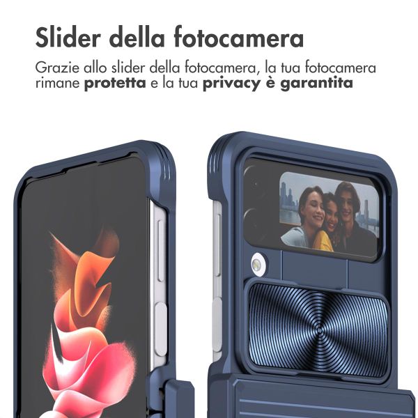 imoshion Camslider Backcover Samsung Galaxy Z Flip 4 - Donkerblauw
