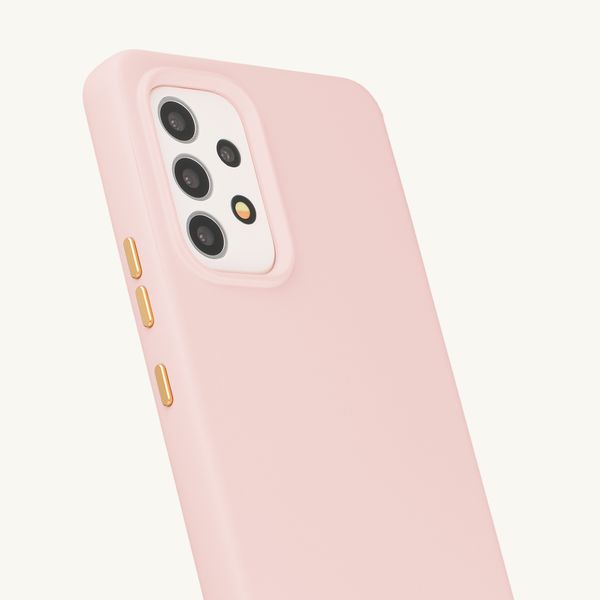 Selencia Rivièra MagSafe Backcover met afneembare haakjes Samsung Galaxy A53 - Sorbet Pink