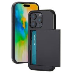 imoshion Backcover met pasjeshouder Apple iPhone 16 Pro - Zwart
