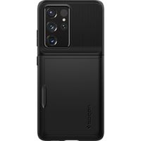 Spigen Slim Armor CS Backcover Samsung Galaxy S21 Ultra - Zwart