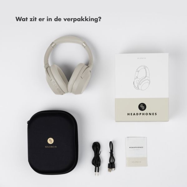 Selencia Urban Play Draadloze Koptelefoon - Active Noise Cancelling (ANC) - Met Opbergcase - Melody Mist