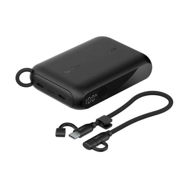 Belkin BoostCharge Power Bank 10,000 mAh - with display - Black