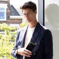 Selencia Echt Leren Bookcase Huawei P20 - Zwart