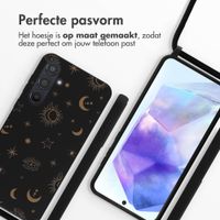 imoshion Siliconen design hoesje met koord Samsung Galaxy A55 - Sky Black