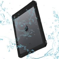 Redpepper Waterproof Backcase Apple iPad 9 (2021) 10.2 inch / iPad 8 (2020) 10.2 inch / iPad 7 (2019) 10.2 inch - Zwart