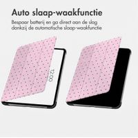 imoshion Design Trifold Bookcase Apple iPad 9 (2021) 10.2 inch / iPad 8 (2020) 10.2 inch / iPad 7 (2019) 10.2 inch - Happy Dots