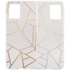 imoshion Design hoesje Motorola Moto G54 - White Graphic