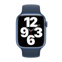 Apple Siliconen solobandje Apple Watch | 38/40/41/42 mm - Maat 3 - Abyss Blue