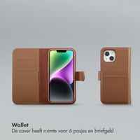 Selencia Olyn Uitneembare Bookcase met MagSafe Apple iPhone 14 / 13 - Bruin