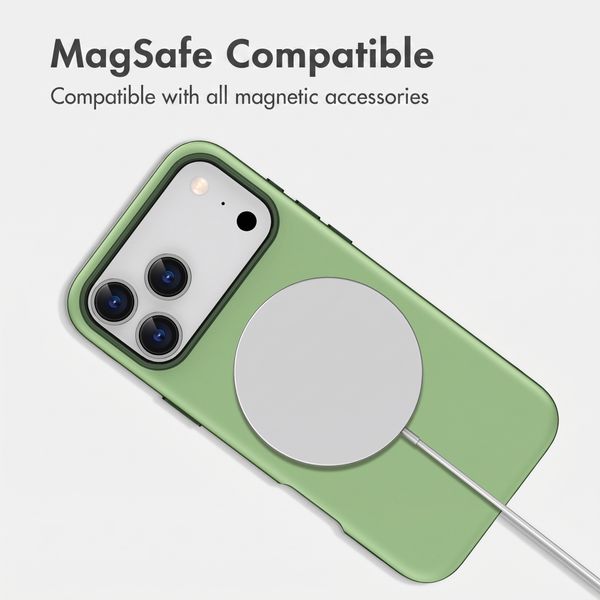 imoshion Colour Back Cover with Thin MagSafe Ring Apple iPhone 17 Pro - Dark Green
