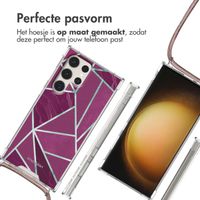 imoshion Design hoesje met koord Samsung Galaxy S23 Ultra - Bordeaux Graphic