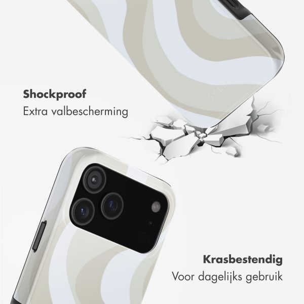 Selencia Vivid Backcover met MagSafe Apple iPhone 18 Pro / 17 Pro - Desert Waves Beige