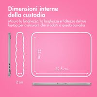 imoshion Puffer Laptop hoes 13-14 inch - Laptopsleeve - Hot Pink