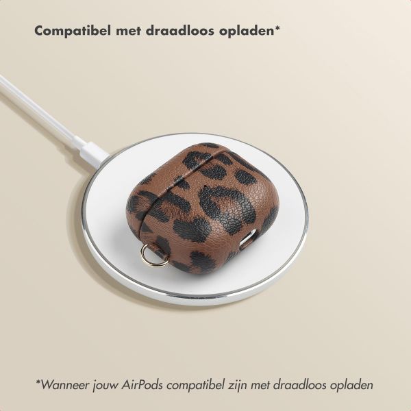 Selencia Sabi Case Apple AirPods 3 - Panterprint - Mocha Brown