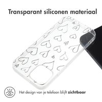 imoshion Design hoesje iPhone 13 Mini - Hearts