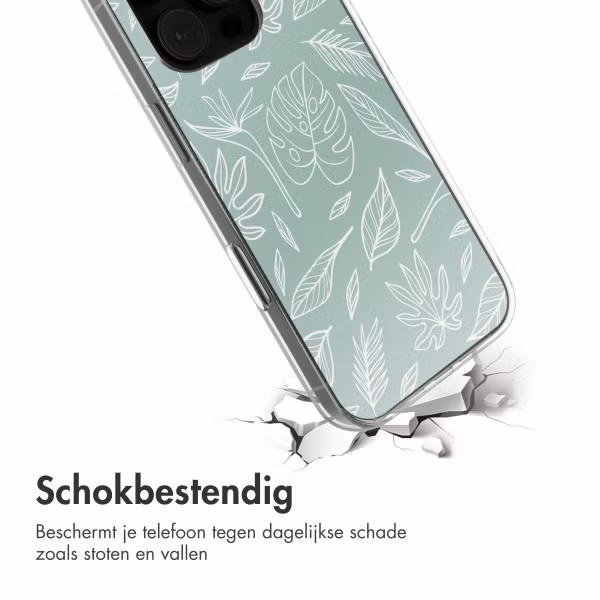 imoshion Design hoesje Apple iPhone 16 Pro - Leaves Line-Art