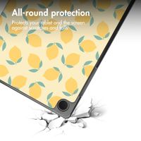 imoshion Design Trifold Bookcase Samsung Galaxy Tab A11 Plus / A9 Plus - Citrus Dream