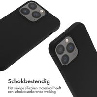 imoshion Siliconen hoesje met koord iPhone 13 Pro - Zwart