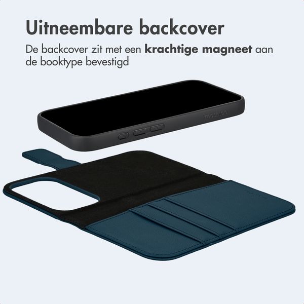 imoshion Uitneembare 2-in-1 Luxe Bookcase Apple iPhone 17 Pro - Blauw