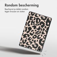 imoshion Design Trifold Bookcase Samsung Galaxy Tab A11 Plus - Leopard