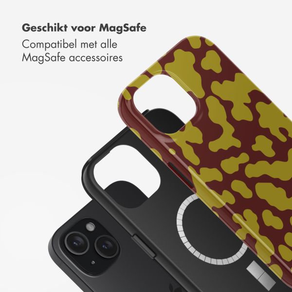 Selencia Vivid Backcover met MagSafe Apple iPhone 15 - Moo'd Olive Dust