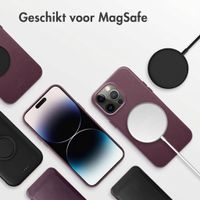 Accezz MagSafe Leather Backcover Apple iPhone 14 Pro Max - Heath Purple