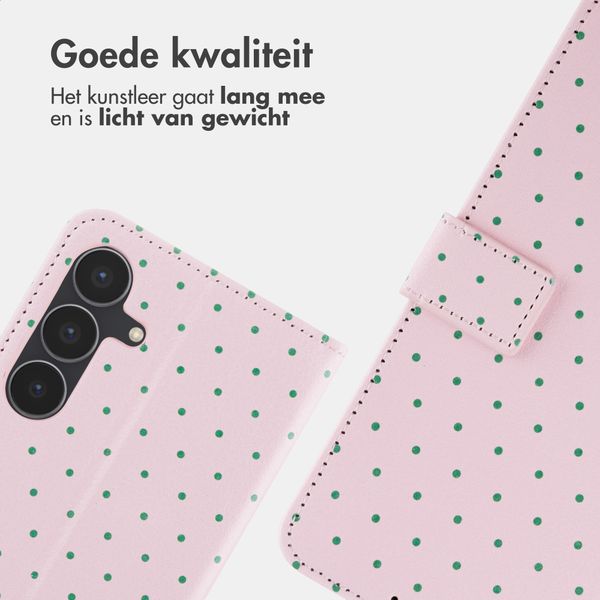 imoshion Design Bookcase Samsung Galaxy S25 FE - Happy Dots