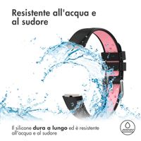 imoshion Siliconen sport bandje Fitbit Luxe - Zwart & Roze