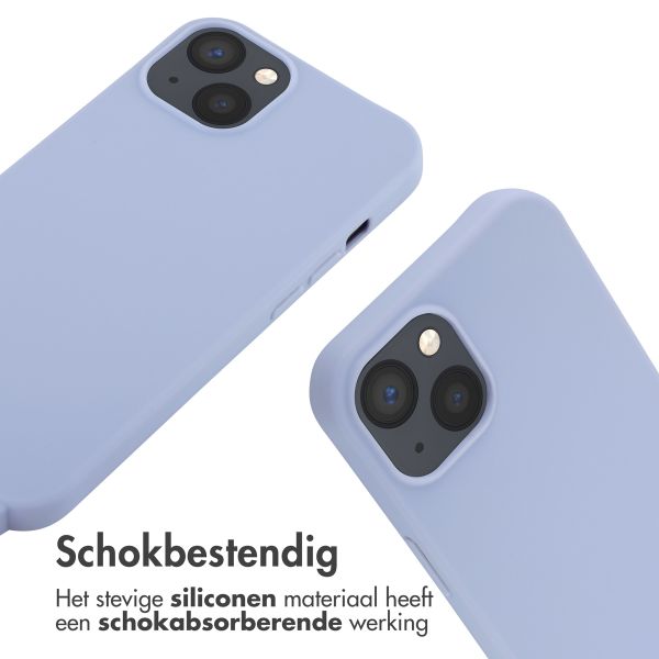 imoshion Siliconen hoesje met koord iPhone 13 - Paars