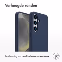 Accezz Liquid Silicone Backcover met MagSafe Samsung Galaxy S25 - Donkerblauw