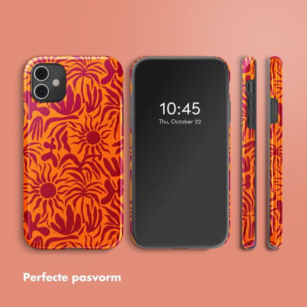 Selencia Vivid Tough Backcover iPhone 11 - Tropical Vibes Apricot