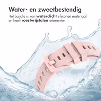 imoshion Siliconen sportbandje met gesp - Universeel 22 mm aansluiting - Roze