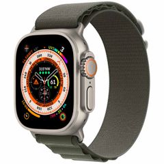 Apple Alpine Loop Band Apple Watch Series 1-10 / SE / Ultra (2) - 42/44/45/46/49 mm - Maat L - Groen