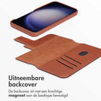 Accezz Leather Bookcase 2-in-1 met MagSafe Samsung Galaxy S23 - Sienna Brown