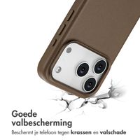 Accezz MagSafe Leather Backcover Apple iPhone 17 Pro - Coffee Brown