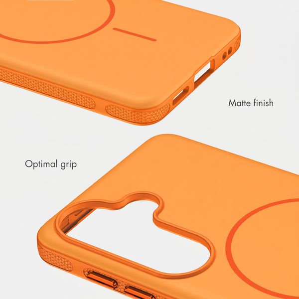 imoshion Colour Back Cover with Thin MagSafe Ring Samsung Galaxy S26 - Orange