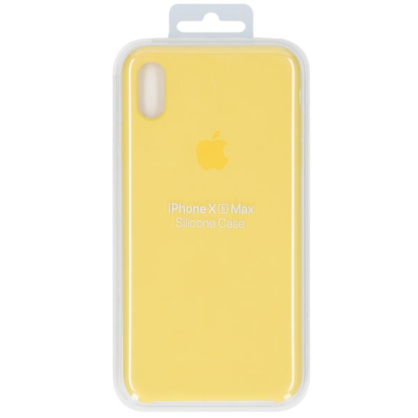 Apple Silicone Backcover Apple iPhone Xs Max - Canary Yellow