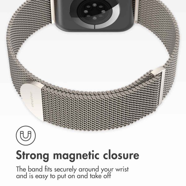 imoshion Milanese magnetic band Apple Watch | 44/45/46/49 mm - Size M - Starlight