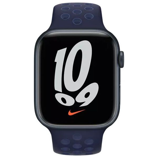Apple Nike Sport Band Apple Watch Series 1 t/m 9 / SE (38/40/41 mm) | Series 10 / 11 (42 mm) - Midnight Navy