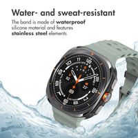 imoshion Ocean Silicone Band Samsung Galaxy Watch Ultra 2 (2026) / Ultra (2024/2025) - Grayish Green