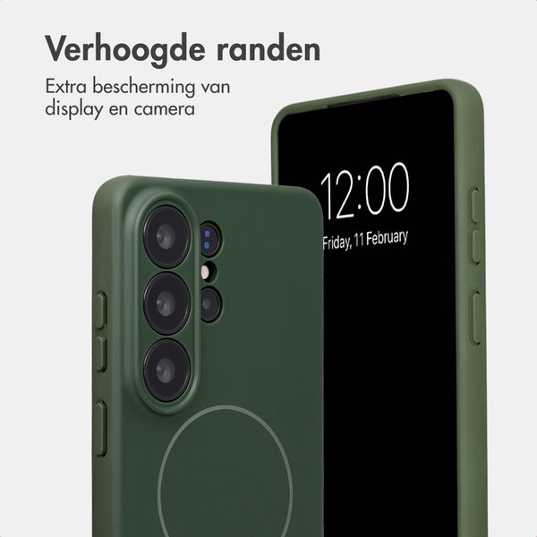 Accezz Grip Backcover met MagSafe Samsung Galaxy S26 Ultra - Donkergroen