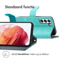 imoshion Bookcase met koord Samsung Galaxy S21 FE - Turquoise