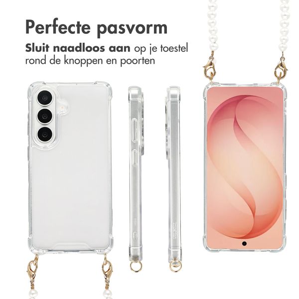 imoshion Backcover met Telefoonkoorden Samsung Galaxy S26 Plus - Parels