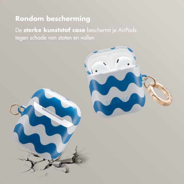 Selencia Vivid Case Apple AirPods 1 / 2 - Wave Vibes Classic Blue