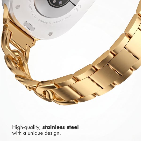 Selencia Chain band Samsung Galaxy Watch 9 (40/44mm) / Watch 8 (40/44mm) / Classic (46mm) - Gold