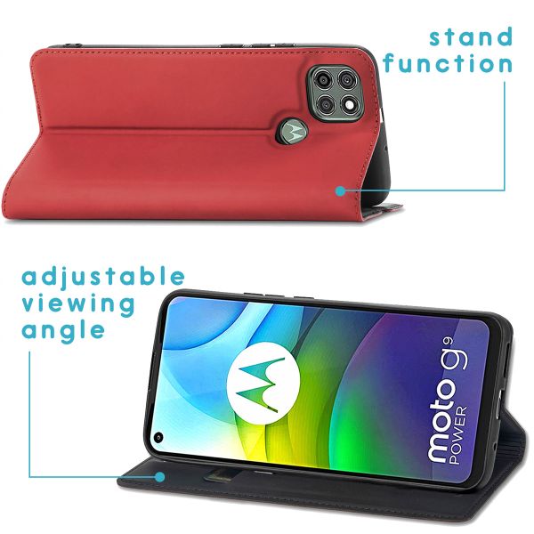 imoshion Slim Folio Bookcase Motorola Moto G9 Power - Rood