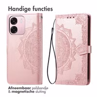 imoshion Mandala Bookcase Oppo A6 (5G) - Rose Gold