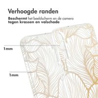 imoshion Design hoesje Samsung Galaxy A25 (5G) - Golden Leaves Transparant