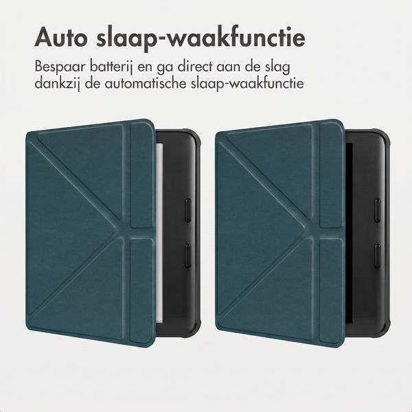 imoshion Vouwbare Bookcase Kobo Libra Colour - Donkergroen
