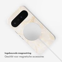 Selencia Vivid Backcover met MagSafe Google Pixel 11 Pro - Golden Beige Marble
